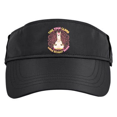 This Yoga Llama Lives Without Drama Adult Drive Performance Visor