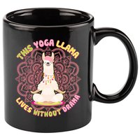 This Yoga Llama Lives Without Drama 11oz C Handle Ceramic Mug