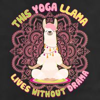 This Yoga Llama Lives Without Drama 11oz C Handle Ceramic Mug
