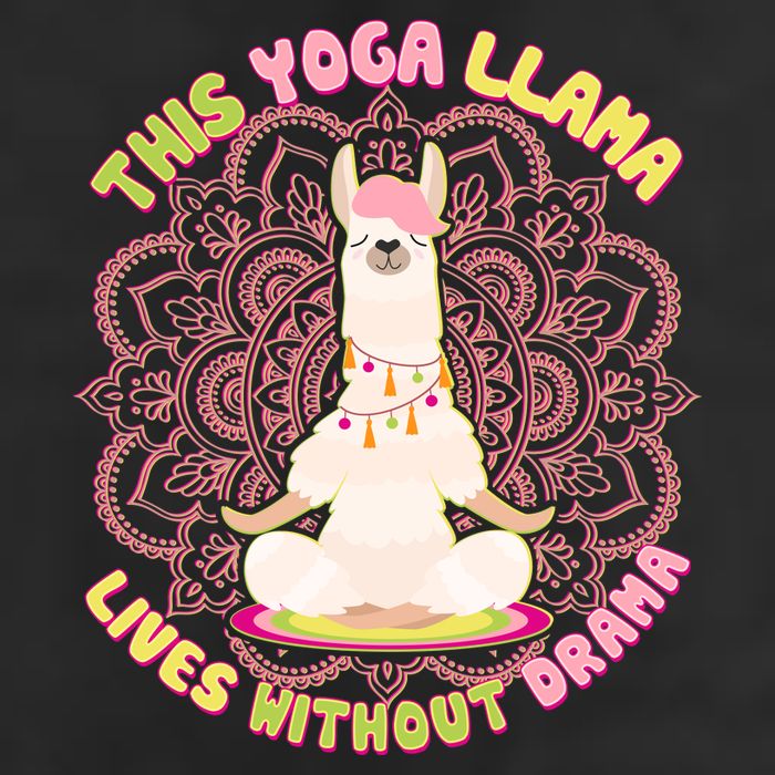 This Yoga Llama Lives Without Drama 11oz C Handle Ceramic Mug