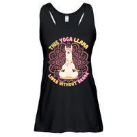 This Yoga Llama Lives Without Drama Ladies Essential Flowy Tank