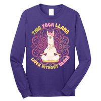 This Yoga Llama Lives Without Drama Long Sleeve Shirt