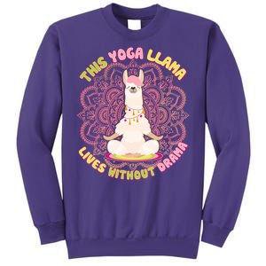 This Yoga Llama Lives Without Drama Sweatshirt