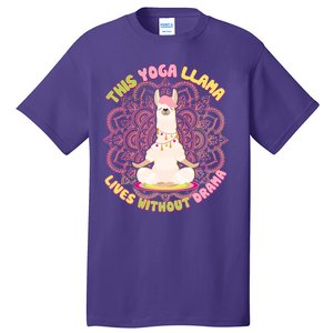 This Yoga Llama Lives Without Drama Tall T-Shirt