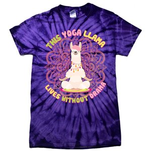 This Yoga Llama Lives Without Drama Tie-Dye T-Shirt