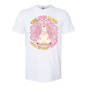 This Yoga Llama Lives Without Drama Softstyle CVC T-Shirt