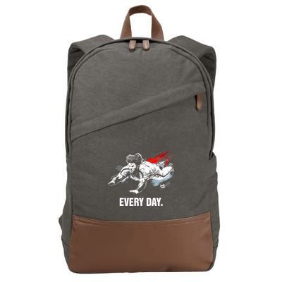 The Hit King Hustle Every Day Cotton Canvas Backpack