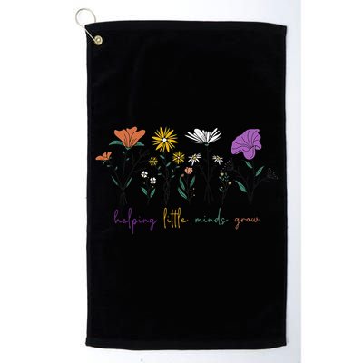 Teacher Helping Little Minds Grow Back To School Wildflower Golf Towel