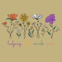 Teacher Helping Little Minds Grow Back To School Wildflower Button