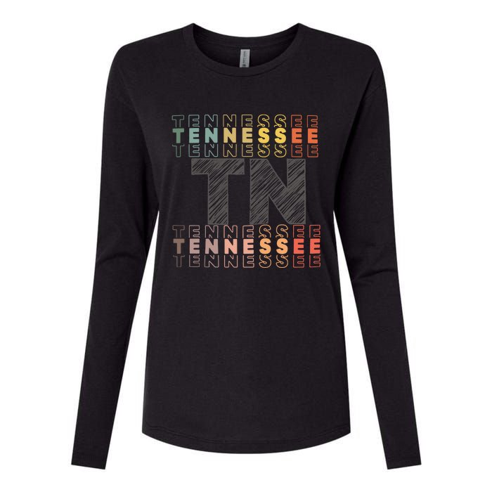 Tennessee Home Lightweight Cotton Tn State Womens Cotton Relaxed Long Sleeve T-Shirt