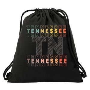 Tennessee Home Lightweight Cotton Tn State Drawstring Bag