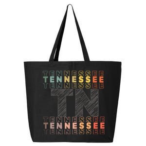 Tennessee Home Lightweight Cotton Tn State 25L Jumbo Tote