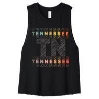 Tennessee Home Lightweight Cotton Tn State Women's Racerback Cropped Tank