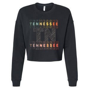 Tennessee Home Lightweight Cotton Tn State Cropped Pullover Crew