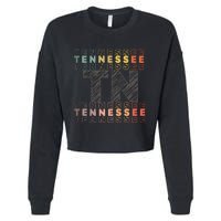 Tennessee Home Lightweight Cotton Tn State Cropped Pullover Crew