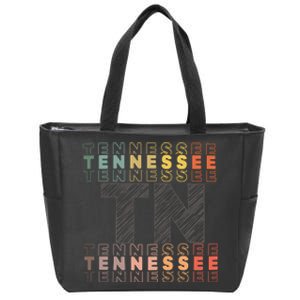 Tennessee Home Lightweight Cotton Tn State Zip Tote Bag