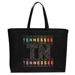 Tennessee Home Lightweight Cotton Tn State Cotton Canvas Jumbo Tote