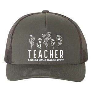 Teacher Helping Little Minds Grow Yupoong Adult 5-Panel Trucker Hat