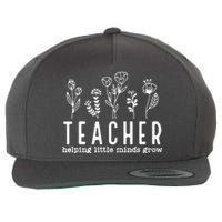 Teacher Helping Little Minds Grow Wool Snapback Cap