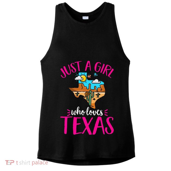 Texas Home Love Texan Who Loves Her Texas Ladies PosiCharge Tri-Blend Wicking Tank