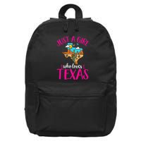 Texas Home Love Texan Who Loves Her Texas 16 in Basic Backpack