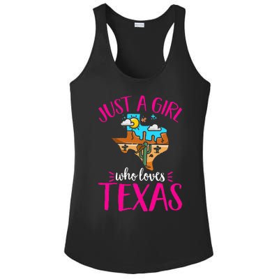 Texas Home Love Texan Who Loves Her Texas Ladies PosiCharge Competitor Racerback Tank