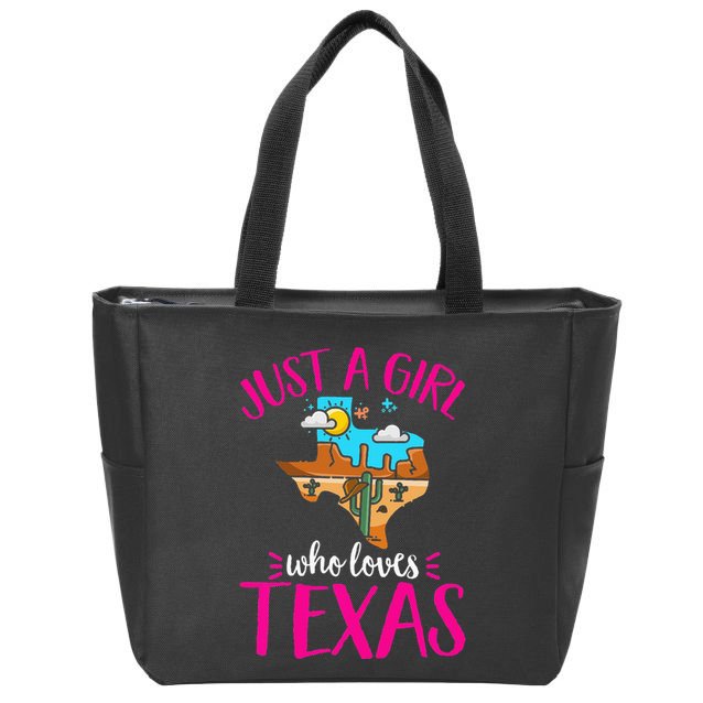 Texas Home Love Texan Who Loves Her Texas Zip Tote Bag
