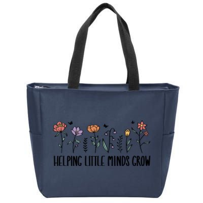 Teacher Helping Little Minds Grow Zip Tote Bag