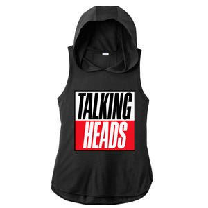 Talking Heads Logo Ladies PosiCharge Tri-Blend Wicking Draft Hoodie Tank