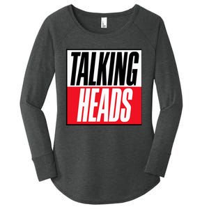 Talking Heads Logo Women's Perfect Tri Tunic Long Sleeve Shirt