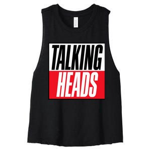 Talking Heads Logo Women's Racerback Cropped Tank