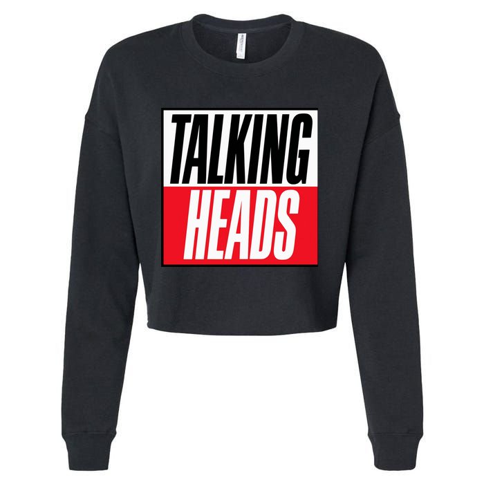 Talking Heads Logo Cropped Pullover Crew