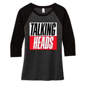 Talking Heads Logo Women's Tri-Blend 3/4-Sleeve Raglan Shirt