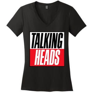 Talking Heads Logo Women's V-Neck T-Shirt