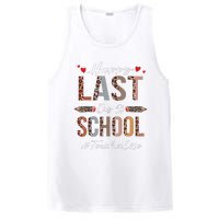 Teacher Happy Last Day Of School Summer Funny Leopard PosiCharge Competitor Tank