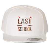 Teacher Happy Last Day Of School Summer Funny Leopard Wool Snapback Cap