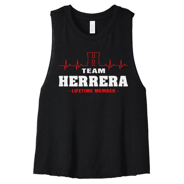 TEAM HERRERA LIFETIME MEMBER Women's Racerback Cropped Tank