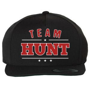 Team Hunt Last Name Personalized Family Sports Gift Wool Snapback Cap