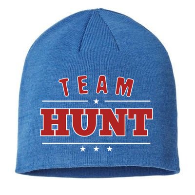 Team Hunt Last Name Personalized Family Sports Gift Sustainable Beanie