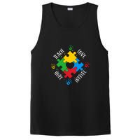 Teach Hope Love Inspire Puzzle Autism Awareness Mother's Day PosiCharge Competitor Tank