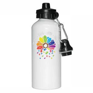 Teach Hope Love Inspire Puzzle Autism Awareness Teacher Aluminum Water Bottle