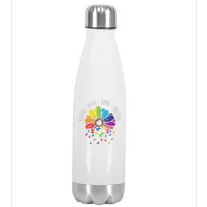 Teach Hope Love Inspire Puzzle Autism Awareness Teacher Stainless Steel Insulated Water Bottle