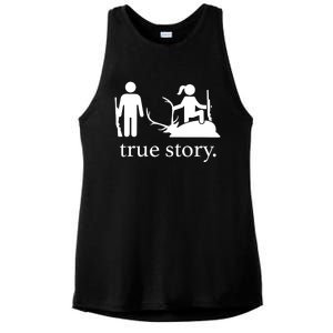 Truestory Hunting Lover Hunter Ladies PosiCharge Tri-Blend Wicking Tank