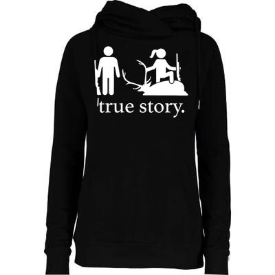 Truestory Hunting Lover Hunter Womens Funnel Neck Pullover Hood