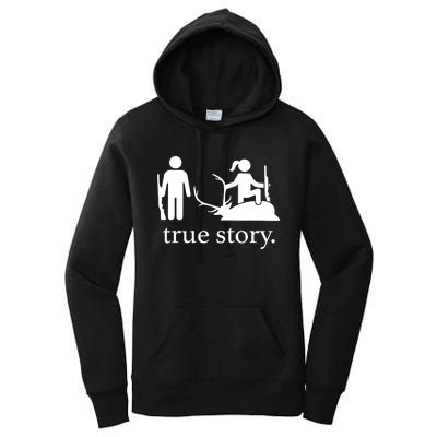 Truestory Hunting Lover Hunter Women's Pullover Hoodie