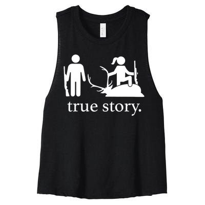 Truestory Hunting Lover Hunter Women's Racerback Cropped Tank