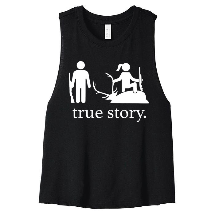 Truestory Hunting Lover Hunter Women's Racerback Cropped Tank