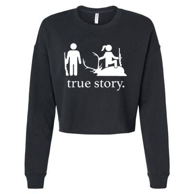 Truestory Hunting Lover Hunter Cropped Pullover Crew