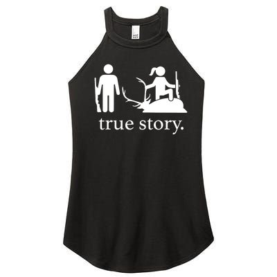 Truestory Hunting Lover Hunter Women's Perfect Tri Rocker Tank