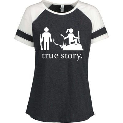 Truestory Hunting Lover Hunter Enza Ladies Jersey Colorblock Tee